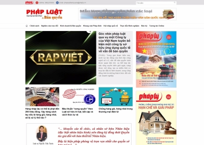 Thiết kế web giá rẻ PHAPLUATBANQUYEN