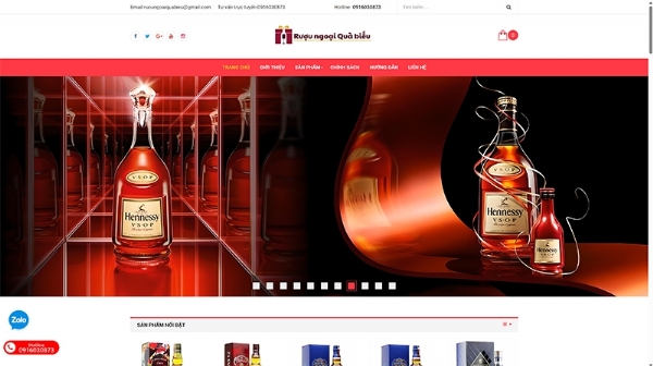 Thiết kế web giá rẻ RUOUNGOAIQUABIEU.VN